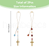 2Pcs 2 Styles Alloy Pendant Decorations HJEW-FH00022-2