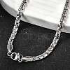 4MM 304 Stainless Steel Box Chain Necklaces for Men STAS-V011-01A-P-2