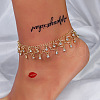 Simple Style Alloy Crystal Rhinestone Ring Tassel Anklets for Women FS-WG25D66-01-2