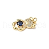Brass Micro Pave Cubic Zirconia Pendants KK-Q068-04A-2