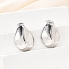 304 Stainless Steel Stud Earrings EJEW-D319-09A-P-3