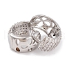Rack Plating Brass Cubic Zirconia Earrings EJEW-S219-12P-01-2