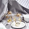 Fingerinspire 2 Boxes 2 Style Iron Rotating Tealight Candle Holder AJEW-FG0001-79-6