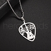 304 Stainless Steel Pendant Necklaces PW-WG49780-01-2