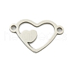 Non-Tarnish 201 Stainless Steel Connector Charms STAS-M015-20P-1