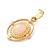 Natural Rose Quartz Pendants STAS-C120-14G-05-2