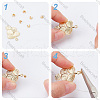 Beebeecraft 160Pcs Brass Crimp Bead Cover FIND-BBC0003-65A-G-5