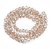 Electroplate Glass Beads Strands EGLA-A034-T3mm-B24-2