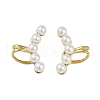 Ion Plating(IP) 304 Stainless Steel Cuff Earrings for Women EJEW-K281-30G-1