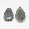 Natural Labradorite Big Pendants G-Q494-75A-G-2
