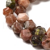 Natural Plum Blossom Jasper Beads Strands G-K382-B04-03-4