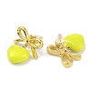 Bowknot 304 Stainless Steel Studs Earrings EJEW-Z047-04G-02-2
