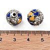 Platinum Plated Alloy Rhinestone Beads FIND-E046-07P-3