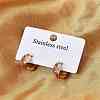 304 Stainless Steel Hoop Earrings EJEW-P309-03G-4