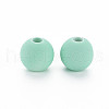 Rubberized Style Acrylic Beads MACR-T042-04A-01H-2