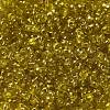 Spray Painted Glass Seed Beads SEED-F005-04A-03-3