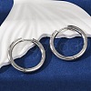 Tarnish Resistant 201 Stainless Steel Huggie Hoop Earrings Findings STAS-F149-33P-A-5