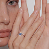 BENECREAT 1Pc Sterling Silver Ring Components STER-BC0002-53B-6