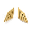 Ion Plating(IP) 304 Stainless Steel Rhombus Stud Earrings for Women EJEW-A089-05G-2