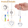 Glass Pendant Decorations HJEW-FH00032-10