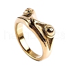 Stainless Steel Frog Finger Rings PW-WGF4234-09-1
