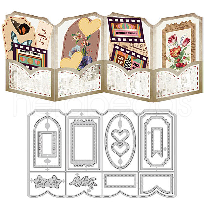 Folding Card Theme Carbon Steel Cutting Dies Stencils DIY-WH0309-2053-1