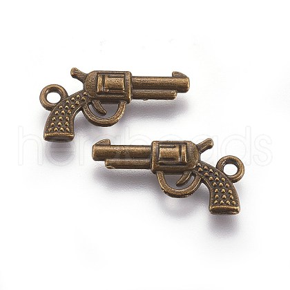 Zinc Alloy Gun Necklace Pendant EA9073Y-AB-1