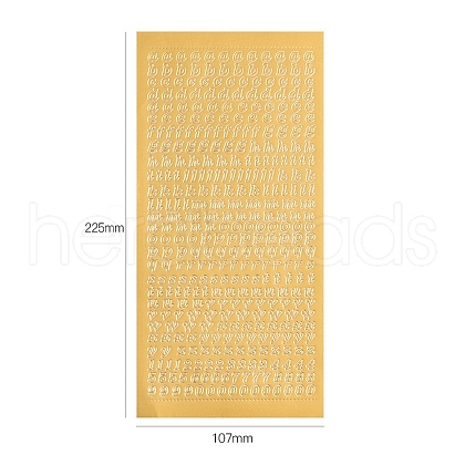Letter PVC Adhesive Waterproof Stickers Self-Adhesive Stickers PW-WGB281D-01-1