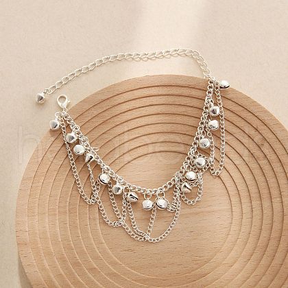 Bohemian Bell Alloy Tassel Anklets for Women FS-WG4DBF7-02-1