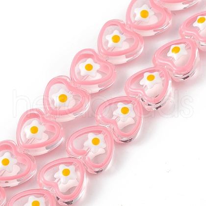 Handmade Lampwork Beads Strands X1-LAMP-F029-06-1