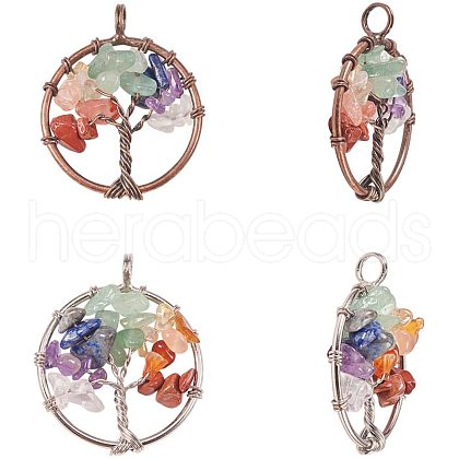 Natural/Synthetic Gemstone Pendants G-PH0034-25-1