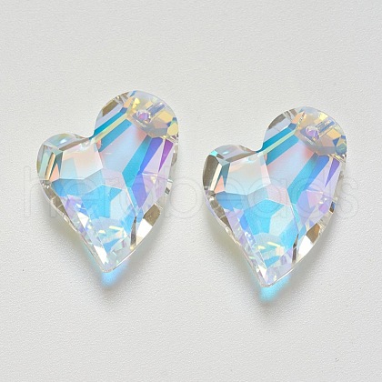 K9 Glass Rhinestone Pendants X-GLAA-F083-01B-05-1