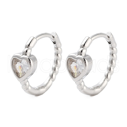 Rack Plating Brass Hoop Earrings EJEW-N055-34P-RS-1