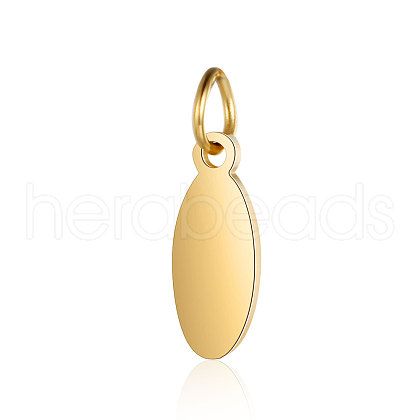 Ion Plating(IP) 304 Stainless Steel Stamping Blank Tag Pendants STAS-I311-20A-G-1