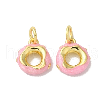 Brass Enamel Charms KK-H487-19G-1