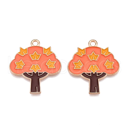 Thanksgiving Day Theme Alloy Enamel Pendants X1-ENAM-T020-35K-1
