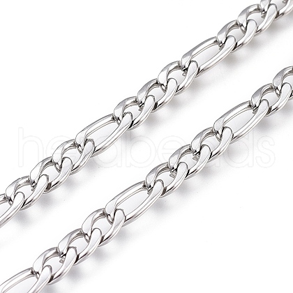 304 Stainless Steel Figaro Chain CHS-M003-12P-A-1