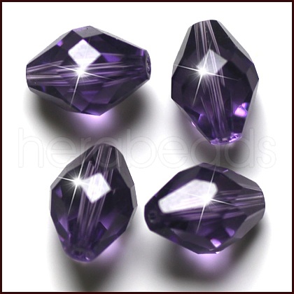 Imitation Austrian Crystal Beads SWAR-F054-9x6mm-26-1