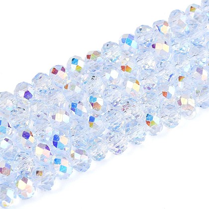 Transparent Glass Beads Strands EGLA-N016-4mm-02-1
