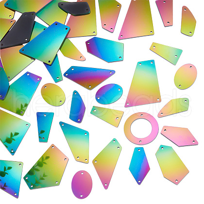  2 Bags Acrylic Mirror Sew on Rhinestone FIND-PH0010-48-1