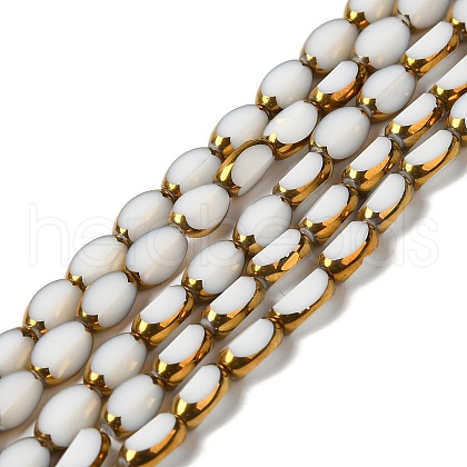 Electroplate Glass Beads Strands EGLA-P061-02A-07-1