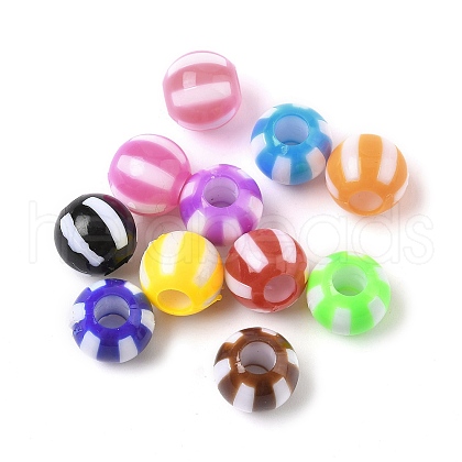 Opaque Acrylic Beads OACR-D309-07-1