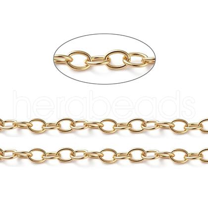 Brass Cable Chains CHC-G005-11G-1