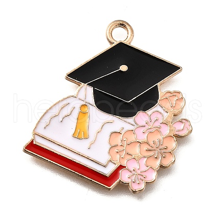 Alloy Enamel Pendants ENAM-D302-02KCG-05A-1