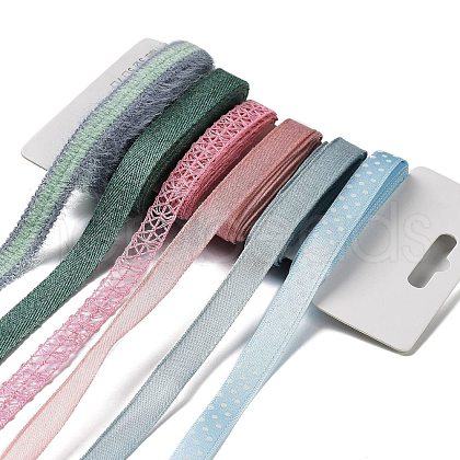 18 Yards 6 Colors Polyester Ribbon SRIB-C001-B02-1