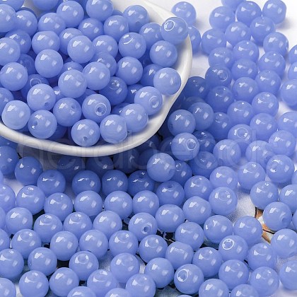 Imitation Jade Glass Seed Beads SEED-Z004-J8MM-06-1