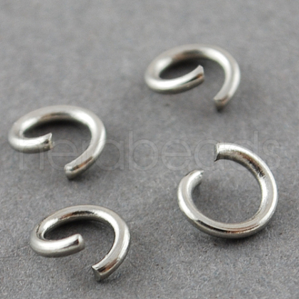 304 Stainless Steel Jump Rings A-STAS-R049-8x1mm-1