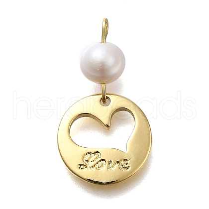 Brass Pendants KK-B132-11G-1