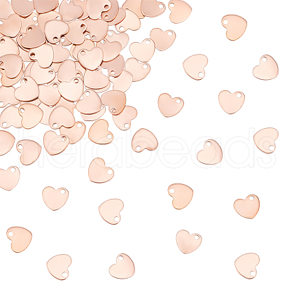 Unicraftale 80Pcs Ion Plating(IP) 201 Stainless Steel Charms STAS-UN0059-81RG-1