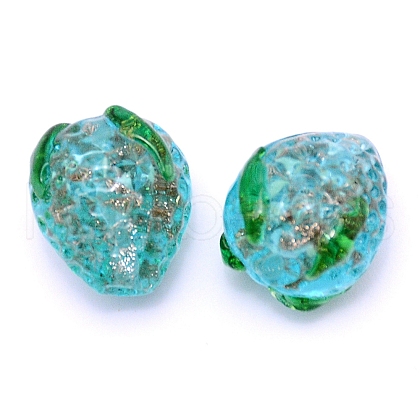Handamde Bumpy Lampwork Beads FOIL-TAC0001-01E-1